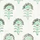 Green Flowers, variant on Over&Back 100% Linen Hand Blocked Napkins, Set of 4