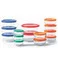 Multicolor, variant on Pyrex Simply Store 28-Piece Glass Food Storage Set