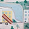 Colored Trucks, variant on Member's Mark Everwash Washable Kids' Activity Area Rug, Assorted Colors & Sizes