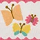 Butterflies, variant on Hallmark Spring Cotton Rich Bath Rugs, 20" x 30"