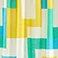 White/Yellow/Green, variant on Town & Country Play Fabric Shower Curtain 70"x72"